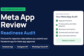 do meta app review readiness audit for facebook app and instagram API
