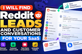 find reddit leads and customer conversations for your saas