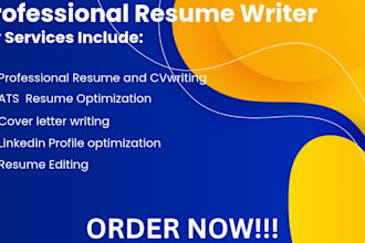 write a professional resume writing and ats optimization