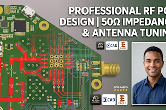 design rf pcb layout with impedance matching and emi shielding
