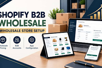 build and design a shopify b2b wholesale shopify store