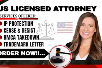 provide an attorney IP protection letter for your brand or content