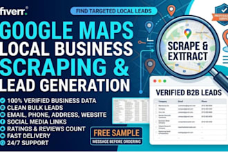 do google maps scraping for local business lead generation