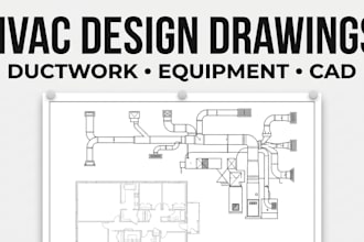 create hvac design drawings, plumbing layouts and cooling load calculations