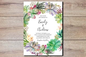 design wedding invitation card