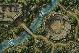 create battle map dnd map rpg map tabletop map for fantasy map