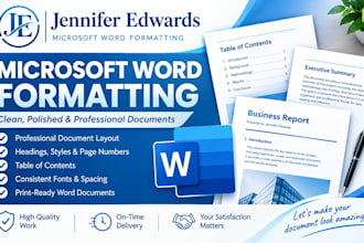 professionally format your microsoft word document with a clean layout