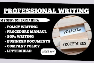 write professional policy and procedure manuals for your business