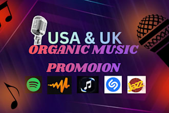 do organic music promotion, spotify music promotion and music marketing