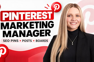 create seo optimized pins, posts, and boards as a pinterest marketing manager