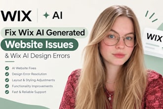 fix wix ai generated websites issues and wix ai design errors