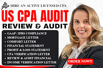 provide licensed CPA audit with signed opinion for fdd compliance