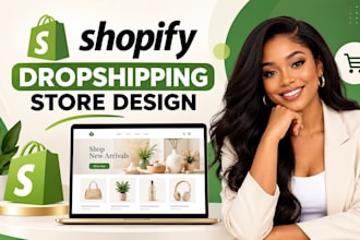 design shopify dropshipping store and setup