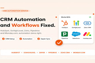 do gohighlevel hubspot crm automation pipedrive zoho close io zapier integration