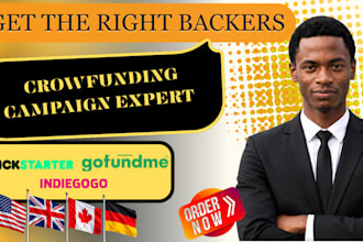 do gofundme kickstarter indiegogo campaign to active backers and donors