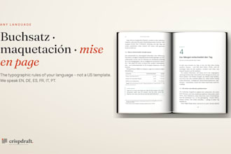 format your german, spanish, french or italian book for KDP and ebook