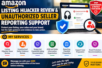 help remove amazon listing hijackers and unauthorized sellers