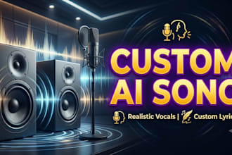 create custom ai song with realistic voice and lyrics