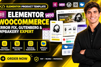 do elementor product template, woocommerce error fix, gutenberg, wpbakery expert