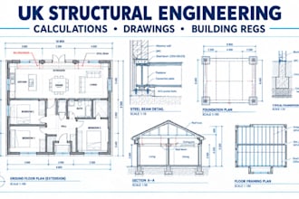 uk structural calculations engineering drawings and building regulation plans