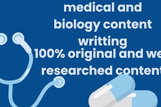 write professional medical and health articles