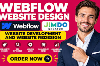 webflow website design jimdo creator development website redesign and SEO expert