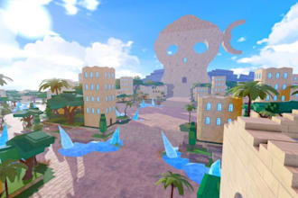 build custom roblox simulator map low poly 3d game environment tycoon world map