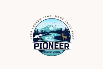 design outdoor skills and adventure logo for you