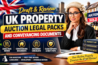 draft UK auction property conveyancing documents, legal pack review UK solicitor