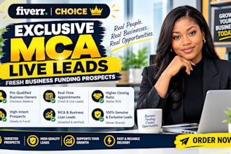 provide exclusive mca appointment setting leads