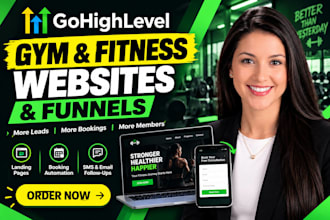 build a gohighlevel website ghl landing page ghl gym fitness funnel expert
