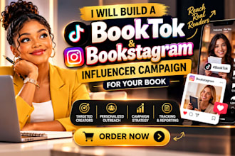 build a booktok and bookstagram influencer campaign for your book