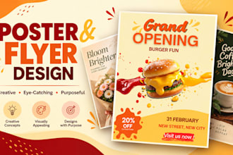 design creative flyers and posters