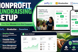 set up nonprofit fundraising with zeffy givebutter and donorbox for ngo platform