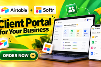 build a softr client portal with airtable database and automation
