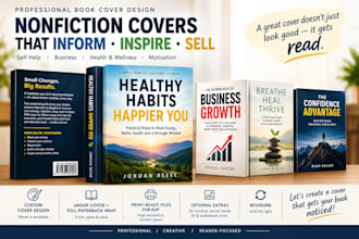 design a self help, business or nonfiction book cover for KDP