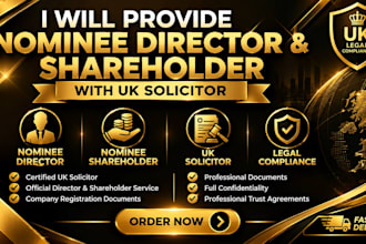 provide nominee director and shareholder for registration with uk solicitor