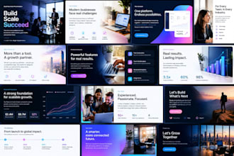 design b2b b2c saas sales deck startup presentation business company profile ppt