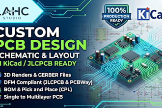 design a professional pcb layout in kicad, production ready