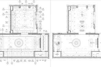 draft reflected ceiling plan, house lighting layout, ac plan, coordination plan