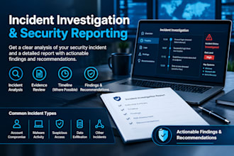 investigate cybersecurity incidents and provide a detailed report