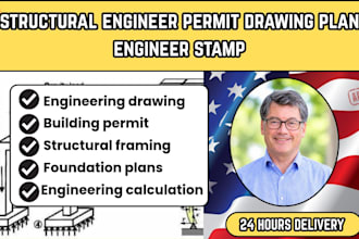 structural engineer permit drawing plan engineer stamp ohio, michigan, texas