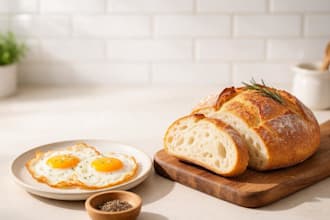 teach you how to make perfect homemade bread and crispy fried eggs