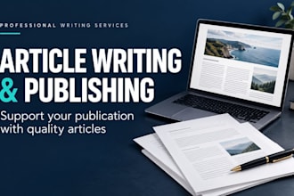write and publish your article to support your publication