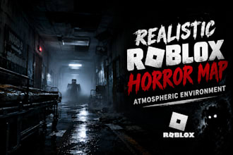 build realistic roblox horror map and atmospheric environment with roblox studio