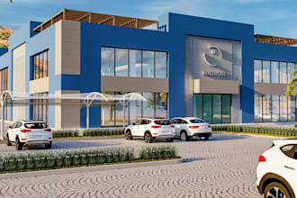 design 3d medical center, clinic healthcare, pharmacy store 3d animated render