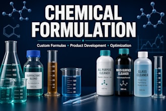develop custom chemical formulas for industrial and cleaning products