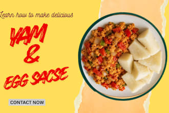 teach you howto prepare a delicious yam and egg sauce