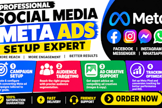 create social media ads setup facebook meta ads campaign instagram advertising