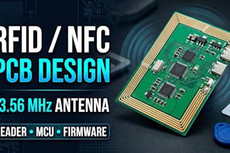 design 13 56mhz rfid nfc pcb, antenna, reader and firmware